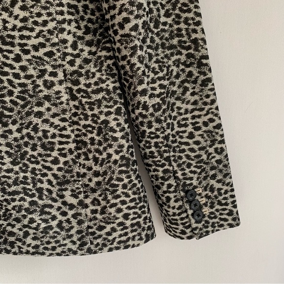 Banana Republic ~nwot ~Long and Lean Metallic Animal Print Blazer - Picture 8 of 14